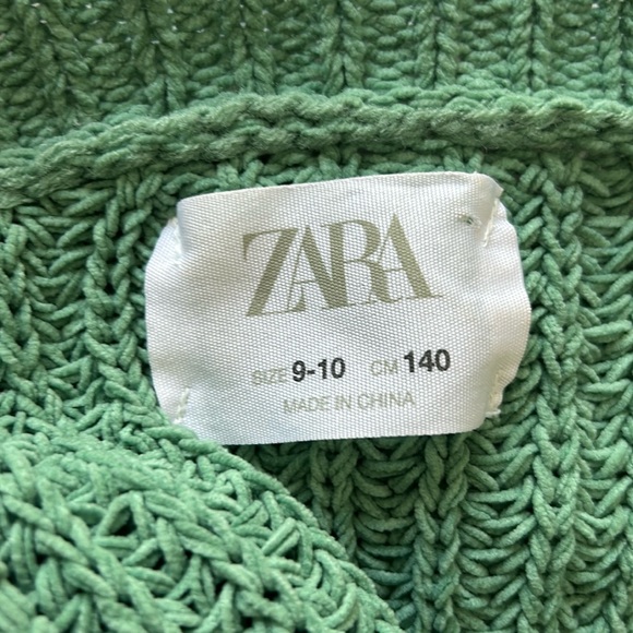 Zara Green Kids Knit Sweater - Picture 4 of 4